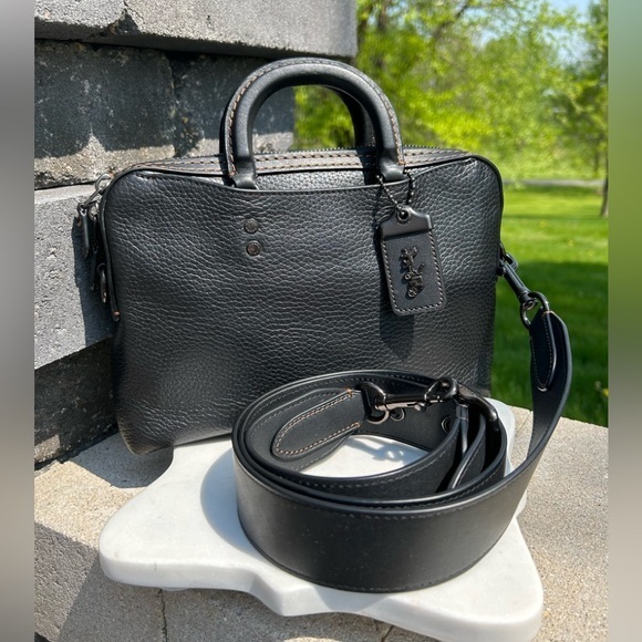 Coach Handbags - Coach 1941 Rogue Slim Brief 25 Black C6113